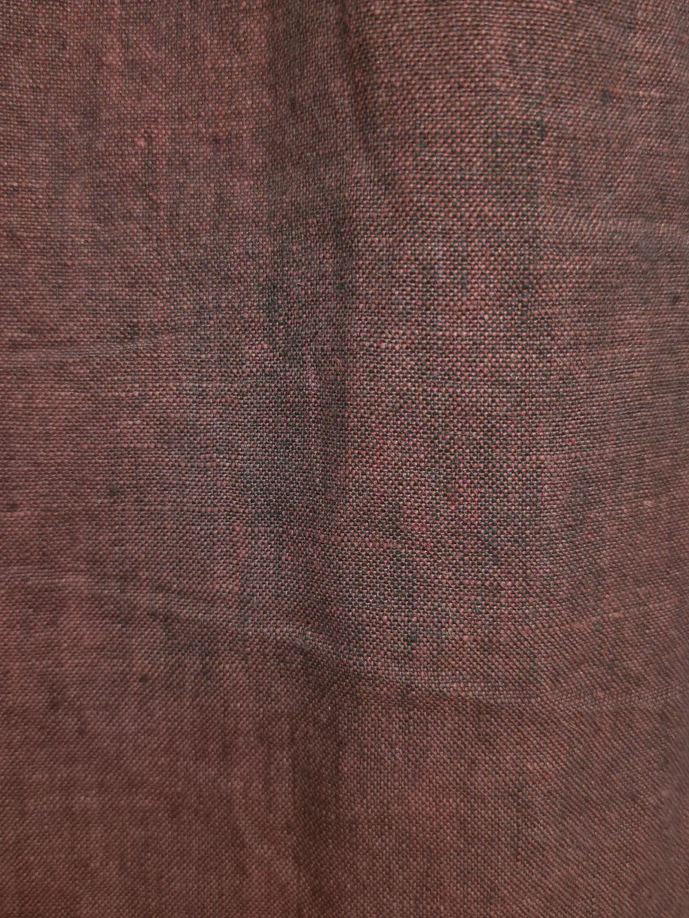 Banana Republic Men's Burgundy Plum 100% Linen Button-Up Shirt Large Slim Fit